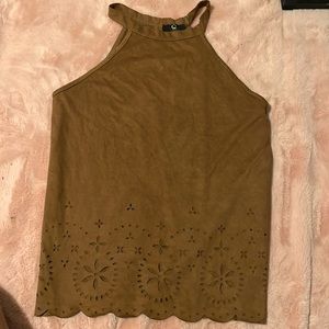 A loose fit tank top with a soft texture